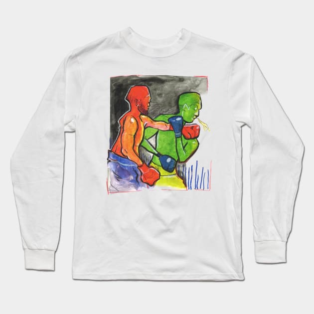 Boxers Long Sleeve T-Shirt by Blue Afro